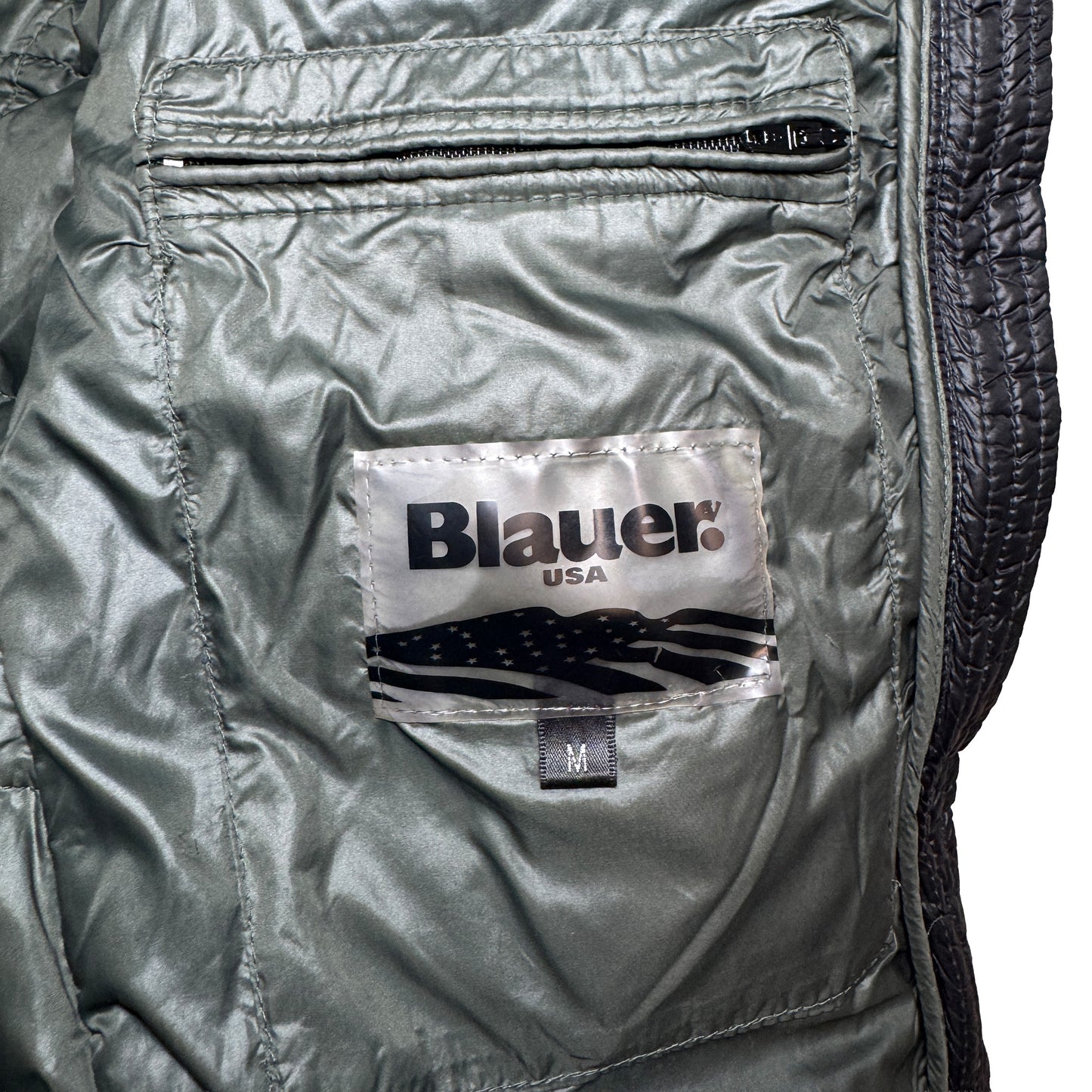 Blauer Puffer Jacke (M)