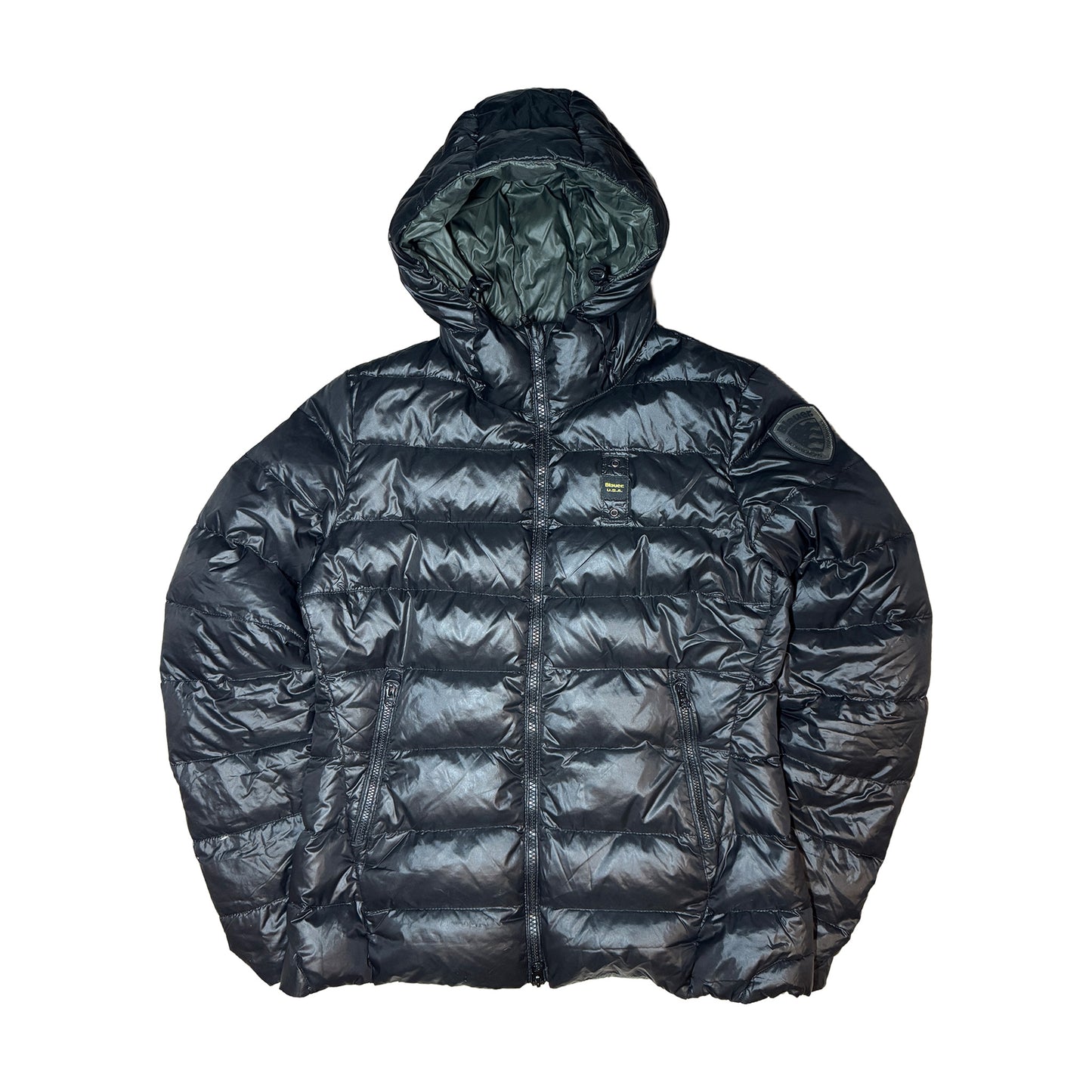 Blauer Puffer Jacke (M)