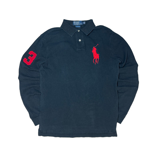Ralph Laurent Polo Longsleeve Schwarz (S)
