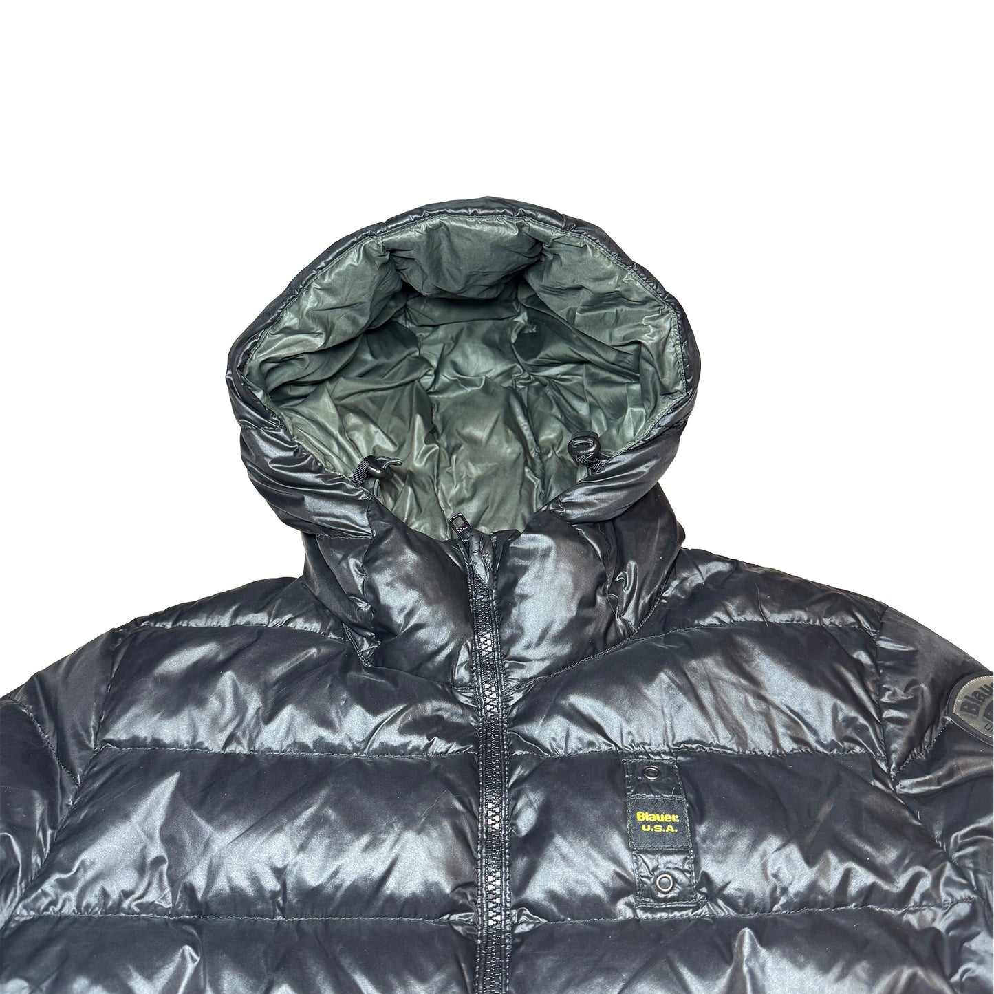 Blauer Puffer Jacke (M)