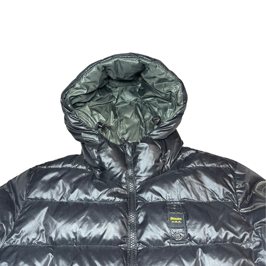 Blauer Puffer Jacke (M)