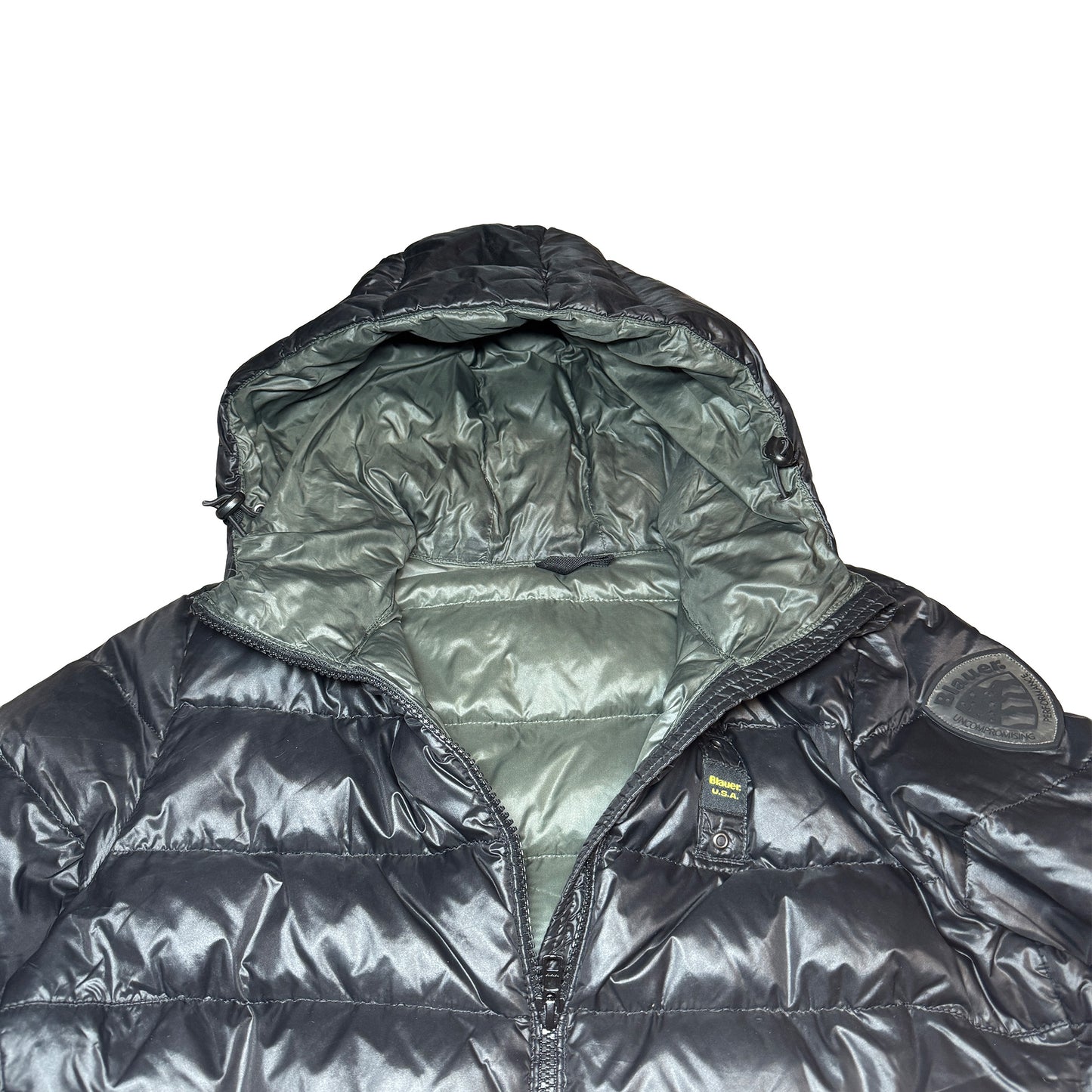 Blauer Puffer Jacke (M)
