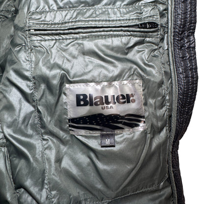 Blauer Puffer Jacke (M)