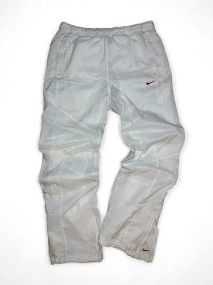 Nike Weiß/Rot 2000er Trackpants (S)