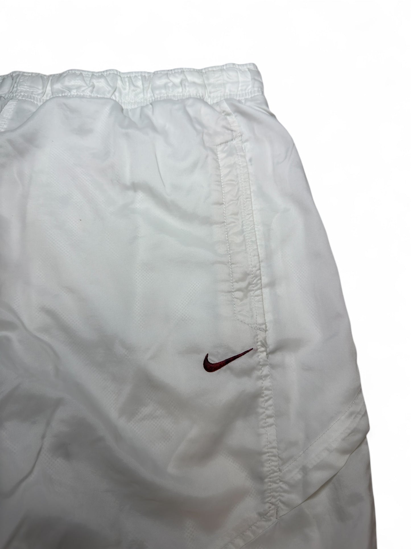 Nike Weiß/Rot 2000er Trackpants (S)
