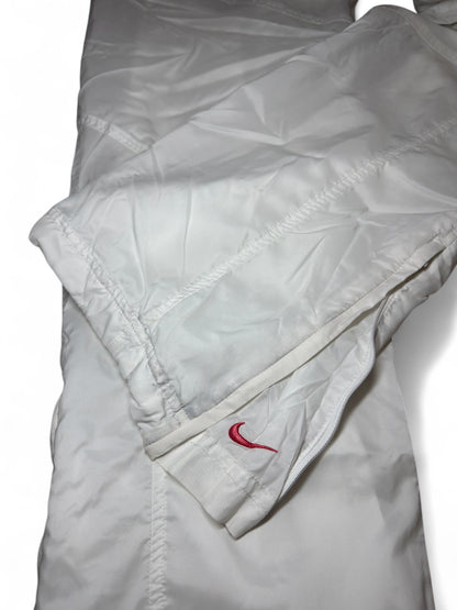 Nike Weiß/Rot 2000er Trackpants (S)